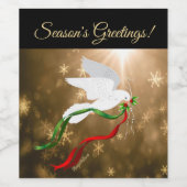 白い鳩ワインラベル ワインラベル (シングルラベル)