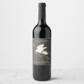 白い鳩ワインラベル ワインラベル (正面)
