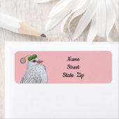 白い鳩差出人住所ラベル ラベル (インサイチュ)