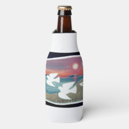 白い鳩飛んでいる ボトルクーラー