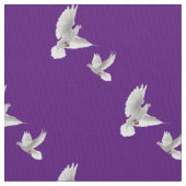 白い鳩 ファブリック (クローズアップ)
