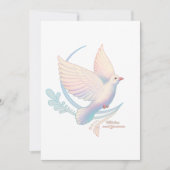 白い鳩 招待状 (正面)