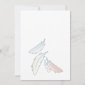 白い鳩 招待状 (裏面)