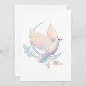 白い鳩 招待状 (正面/裏面)