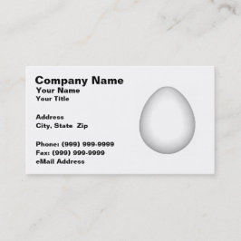 白い鶏の卵 名刺
