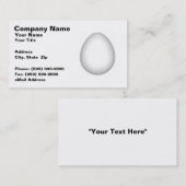 白い鶏の卵 名刺 (正面/裏面)