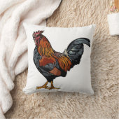 白い鶏の枕 クッション (ブランケット)