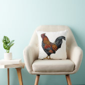 白い鶏の枕 クッション (椅子)