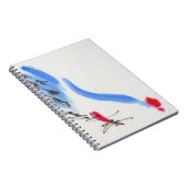 白い鶏。 書道および水彩画 ノートブック (右側)