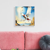 白い鷲とレディバグの飛行 キャンバスプリント (インサイチュ (リビング))