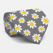白い黄色のデイジー ネクタイ (ロール)