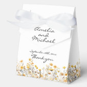 白い黄色の牧草地の野結婚花 フェイバーボックス (正面)