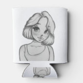 白い黒いキャラクター 缶クーラー (裏面)