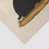 白い黒いバニーウサギのカスタムな10lbティッシュペーパー 薄葉紙 (詳細)