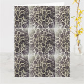 白い黒い八重模様が人生を変える カード (黄色い花)