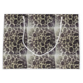 白い黒い八重模様が人生を変える ラージペーパーバッグ (正面)