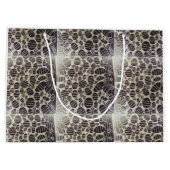 白い黒い八重模様が人生を変える ラージペーパーバッグ (裏面)