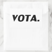 白い黒い政スペインの治的なVotaのモダン投票 長方形シール (バッグ)