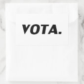 白い黒い政スペインの治的なVotaのモダン投票 長方形シール (バッグ)