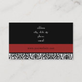 、白い黒い、赤い 名刺 (裏面)