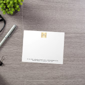 白い黒のビジネスロゴ ノートパッド