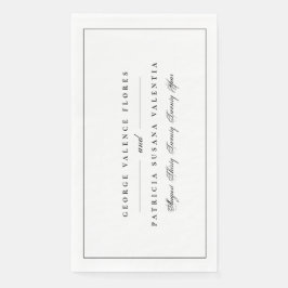 白い黒のフォーマル書道のエレガント枠