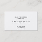 白い黒のフレーム絵を描/テクスチャ(Guava) 名刺 (裏面)