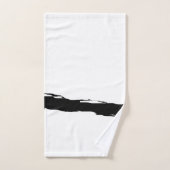 白い黒の抽象芸術 バスタオルセット (ハンドタオル)