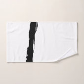 白い黒の抽象芸術 バスタオルセット (ハンドタオル)