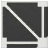 白い黒の格子パターン ファブリック (クローズアップ)