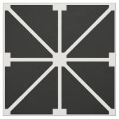 白い黒の格子パターン ファブリック (見本)
