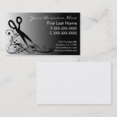 白い黒は名刺毛の切断の衰退します 名刺 (正面/裏面)