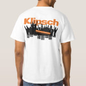 白い2010年のKlipschの音楽祭の公式のワイシャツ Tシャツ (裏面)