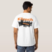 白い2010年のKlipschの音楽祭の公式のワイシャツ Tシャツ (裏面フル)