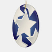 白い5つ セラミックオーナメント (左)