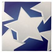 白い5つ タイル (正面)