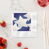 白い5つ 縁ありカクテルナプキン (インサイチュ)