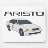 白いAristo マウスパッド (正面)