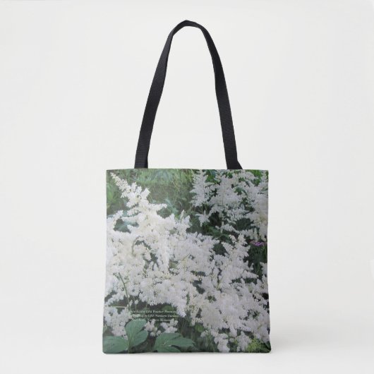 白いAstilbeの寒い気候の多年生植物 トートバッグ (正面)