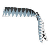 白いbの市松模様に白い模様 タイヘッドバンド (回転90)