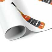 白いBackgrounで隔離されるウイスキーボトルのスケッチ ラッピングペーパー (ロールコーナー)