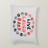 白いBGから生きている笑いの樹皮 アクセントクッション (裏面(縦))