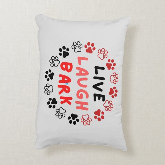 白いBGから生きている笑いの樹皮 アクセントクッション (裏面(縦))