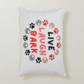 白いBGから生きている笑いの樹皮 アクセントクッション (正面(垂直))