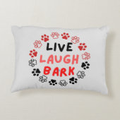 白いBGから生きている笑いの樹皮 アクセントクッション (裏面)