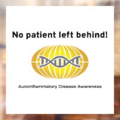 白いBG離れ付きNo Persistent Behind Behind Window Sticker ウィンドウサイン (シート2)