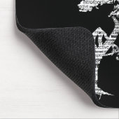 白いBodhiの木のマウスパッド マウスパッド (コーナー)