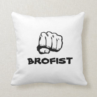 白いBROFISTの枕 クッション