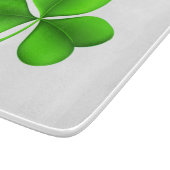 白いcbt上のシャムロック カッティングボード (角)