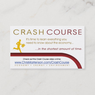 白いCCの広告宣伝カード(一般的な) 名刺